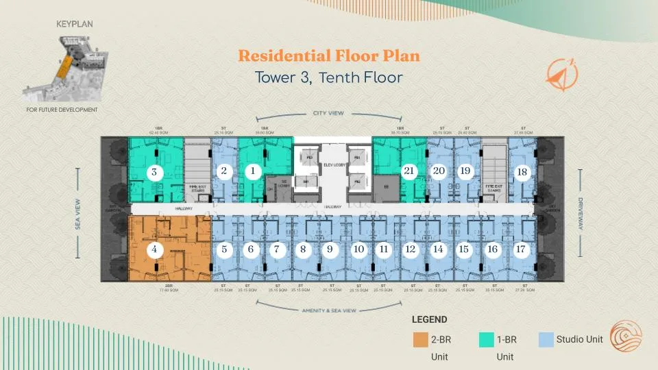 Costa Mira Tower 3 10th floor plan